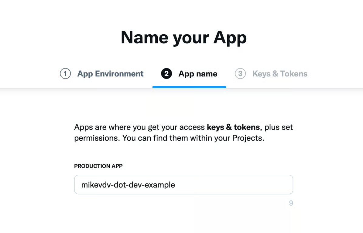 Setting up our twitter api key