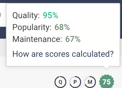 Really useful quality scoring on the search page