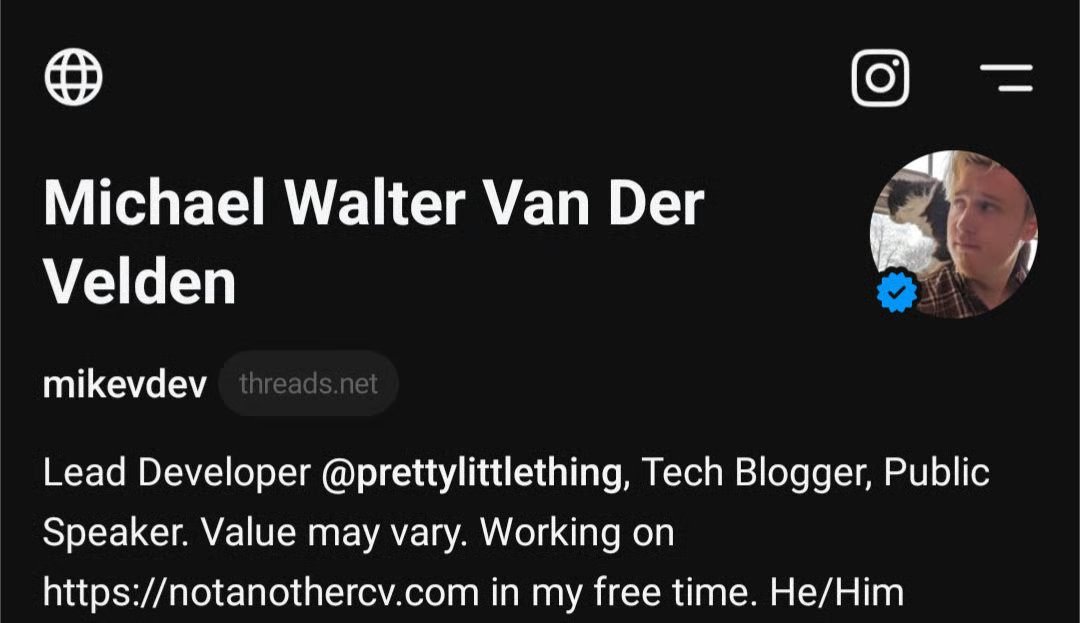My threads header