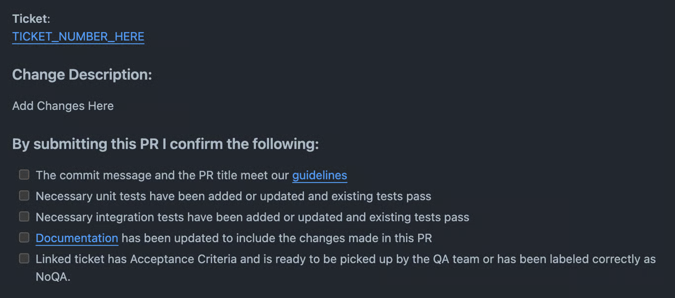 PR Submission Template